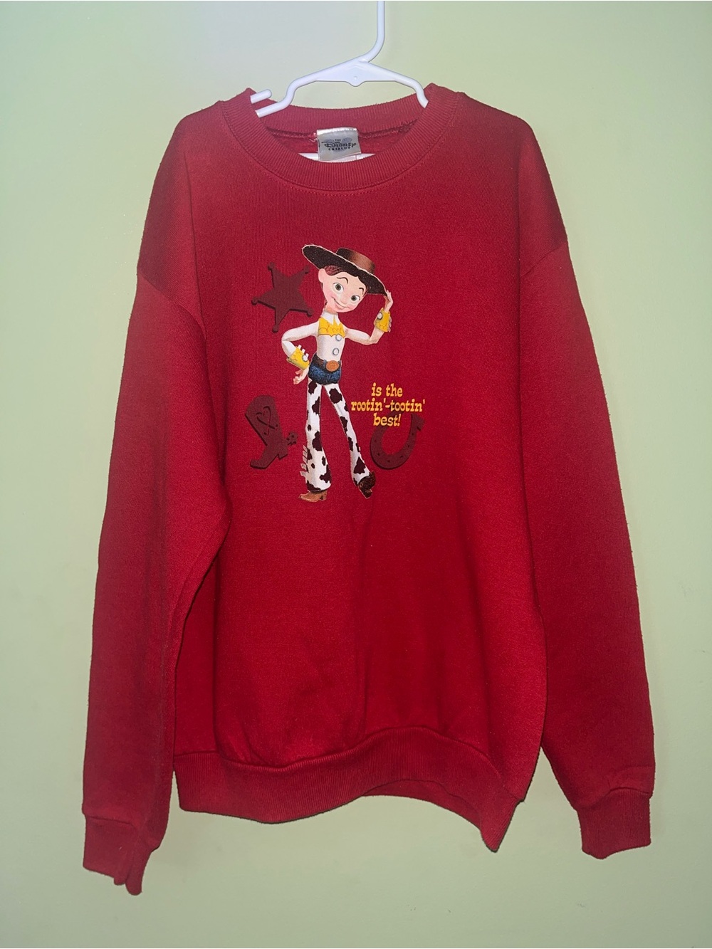 Vintage Disney Catalog Toy Story 2 Jessie Red Sweatshirt Kids Size Large Y2K